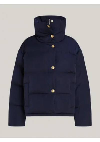 TOMMY HILFIGER Kurtka oversize z wytłoczonym guzikiem WW0WW43158