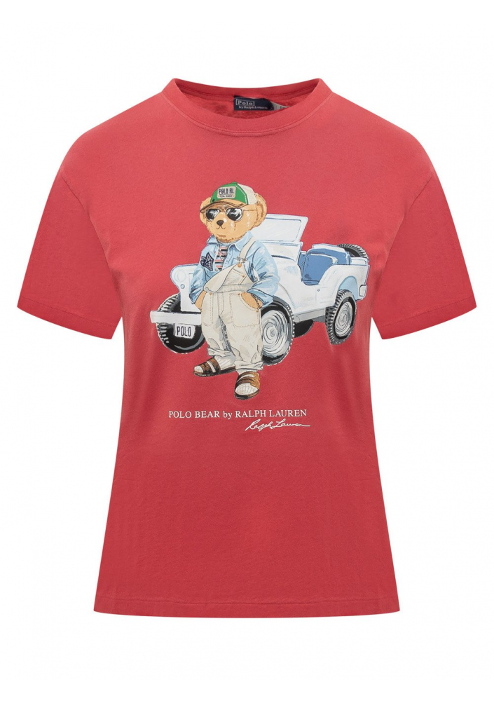 Polo Ralph Lauren TRUCK - T-shirt z nadrukiem
