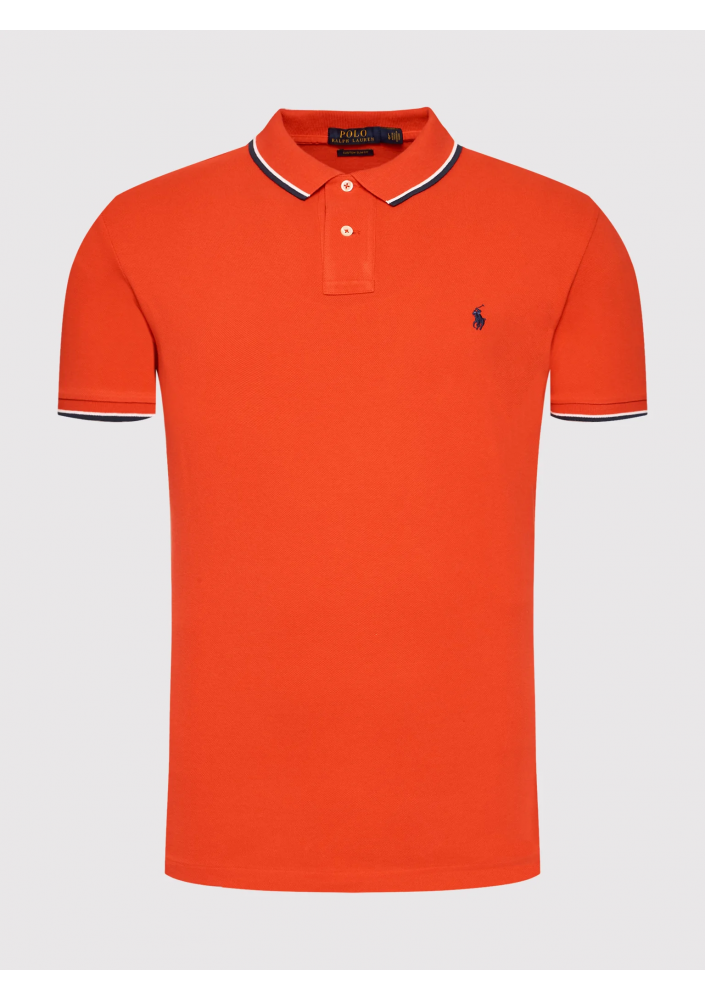 Polo Ralph Lauren Polo 710842621016 Czerwony Slim Fit