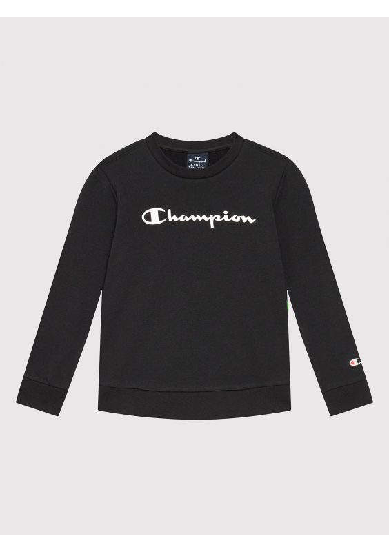 Champion Bluza Młodzieżowa 305360 Czarna Regular Fit