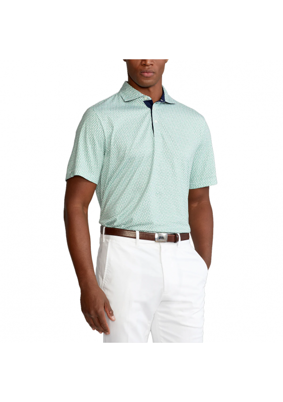 Polo Golf Ralph Lauren Printed Pima Jersey Outback Green Mens Golf Polo