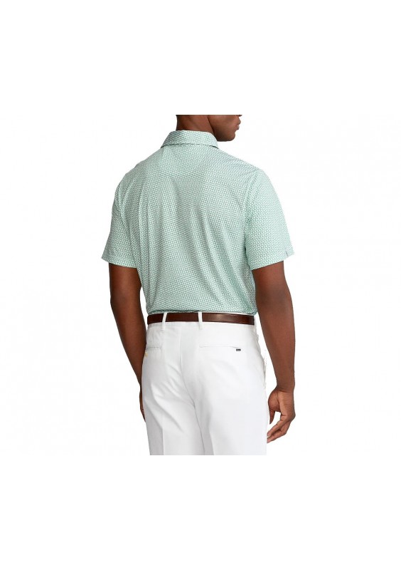 Polo Golf Ralph Lauren Printed Pima Jersey Outback Green Mens Golf Polo