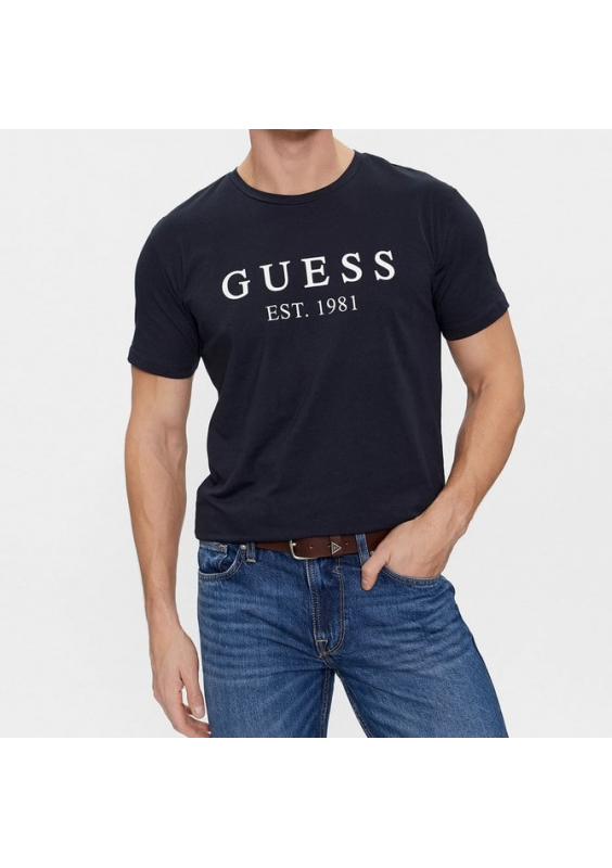 Guess T-Shirt Granatowy U4RI22 K6YW0