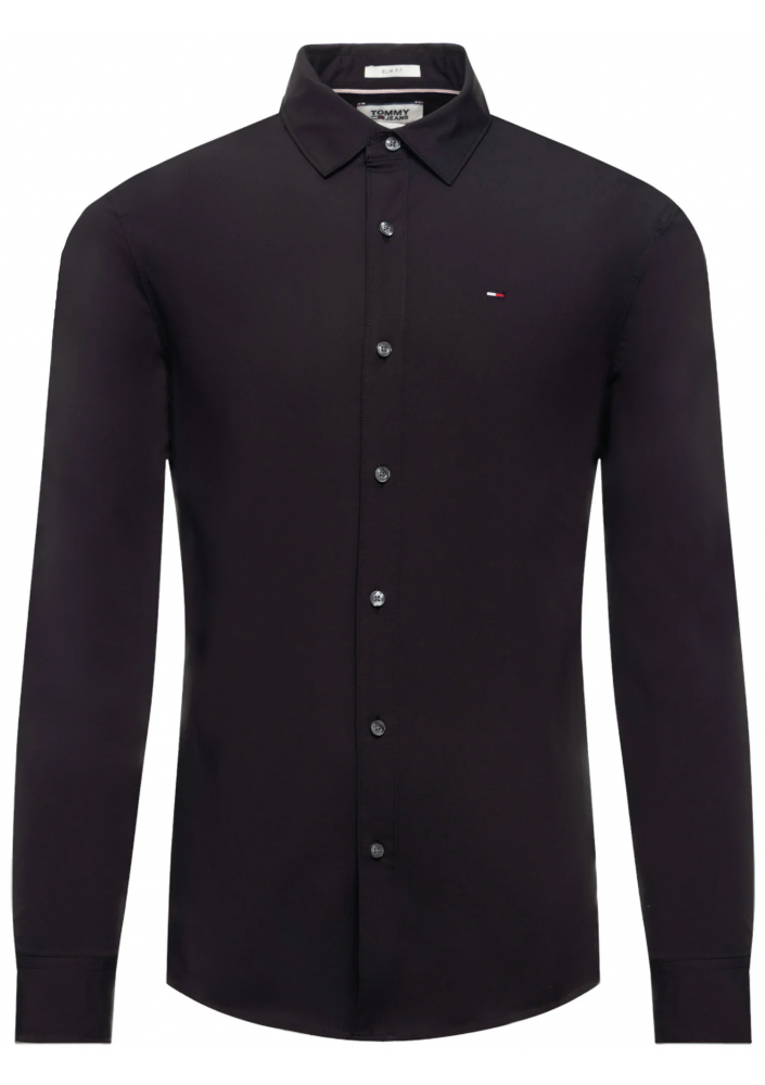 Tommy Jeans Koszula DM0DM04405 Czarny Slim Fit
