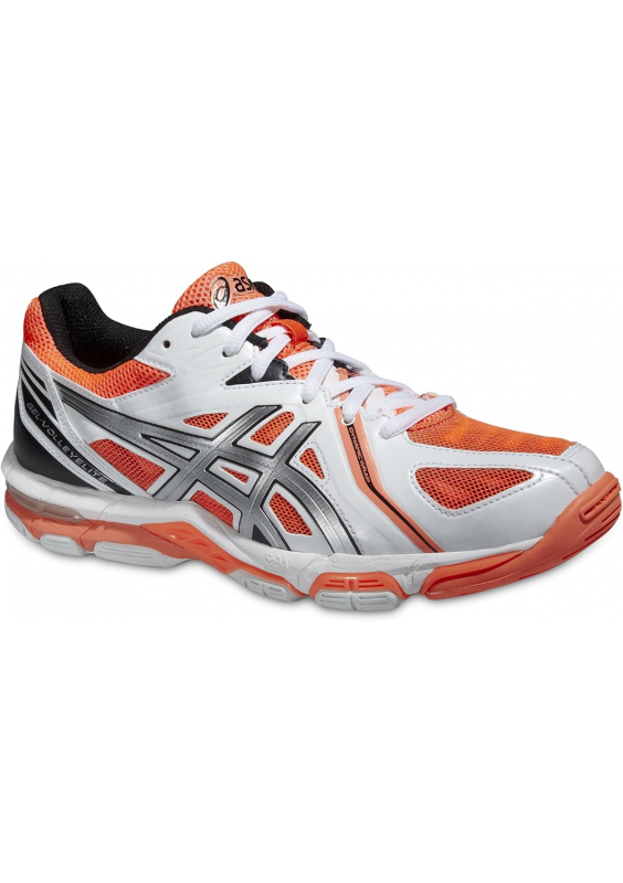 ASICS Gel-Volley Elite 3, - White Silver Hot Coral