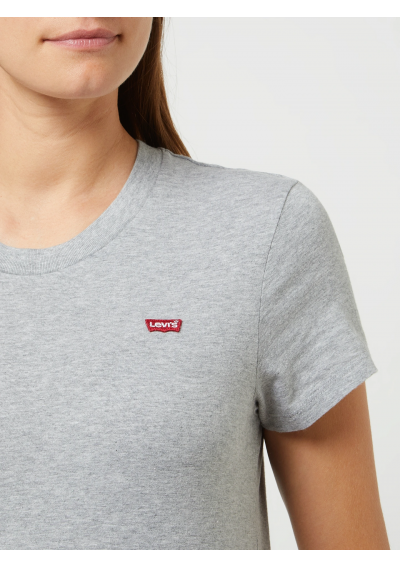 Levi&#039;s® T-shirt z bawełny bio - średnioszary melanż 391852 0143
