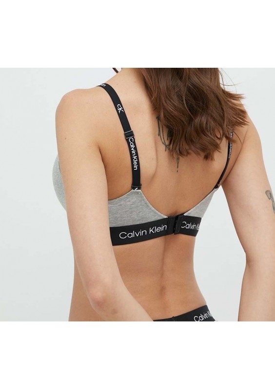 Calvin Klein Underwear biustonosz kolor szary gładki