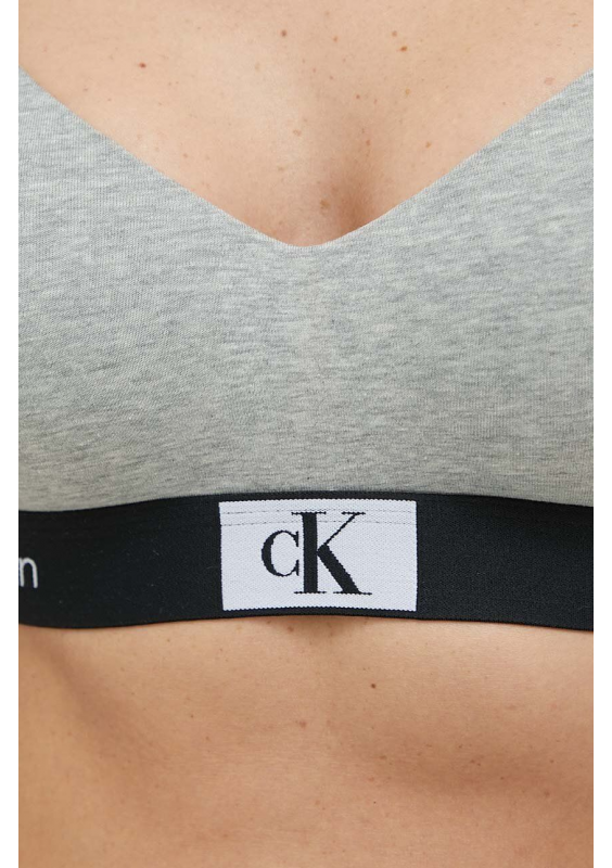 Calvin Klein Underwear biustonosz kolor szary gładki