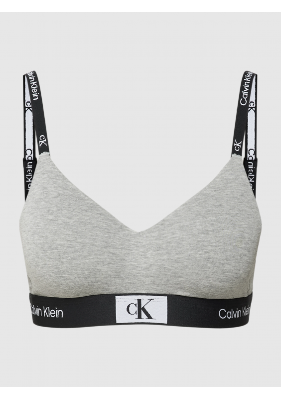 Calvin Klein Underwear biustonosz kolor szary gładki