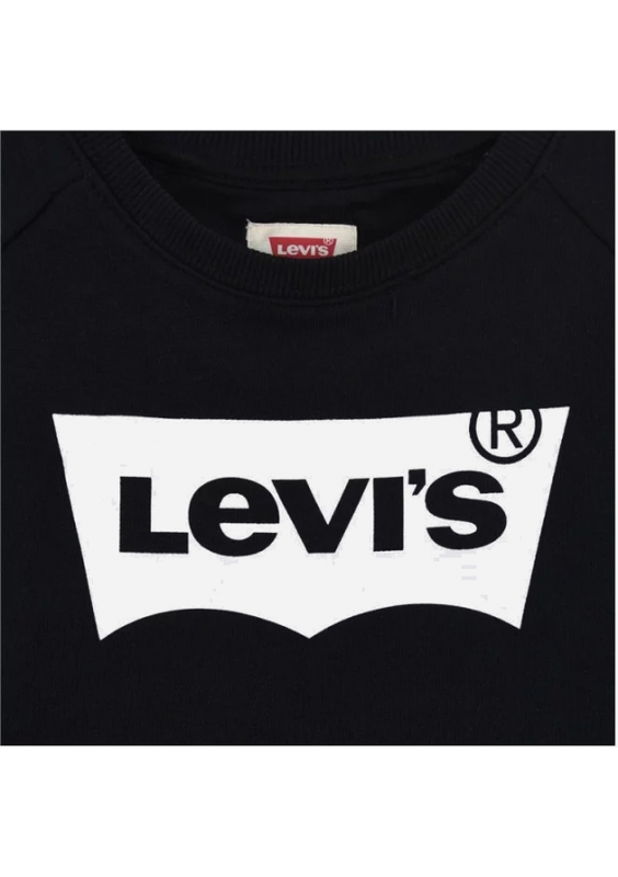 Levi's Bluza bez kaptura młodzieżowa dziewczęca 4E6660-023 Czarna