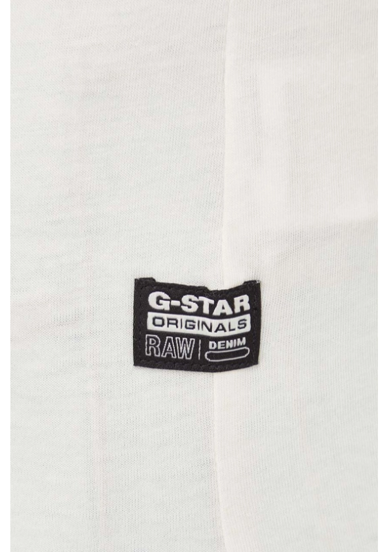 G-Star Raw t-shirt bawełniany damski kolor beżowy