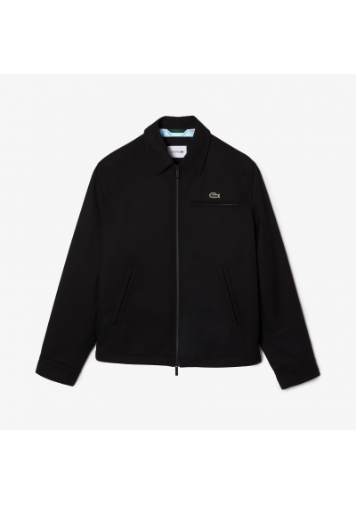 LACOSTE Krótka, zapinana na zamek, bawełniana, pikowana kurtka