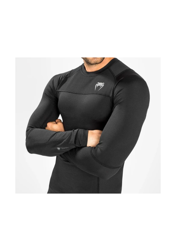 Venum Rashguard G-Fit AIR Długi Rękaw Czarny