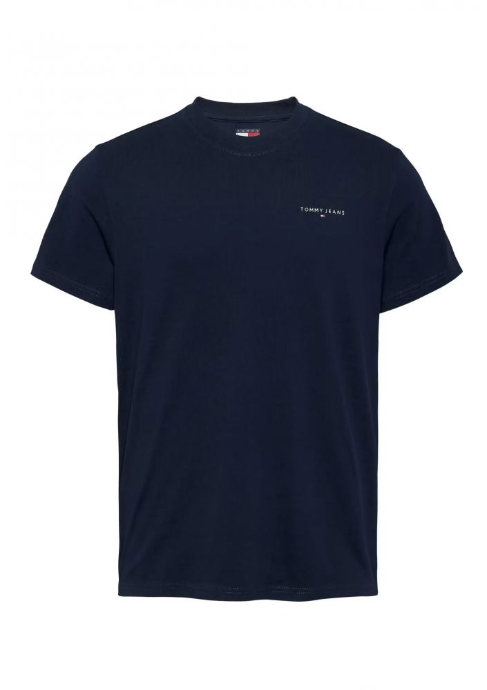 Tommy Jeans t-shirt bawełniany męski kolor granatowy gładki DM0DM21188