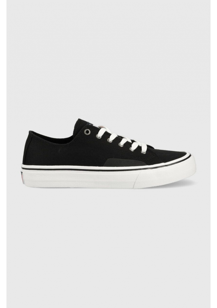 Tommy Jeans tenisówki SKATE CANVAS ESS męskie kolor czarny EM0EM01175