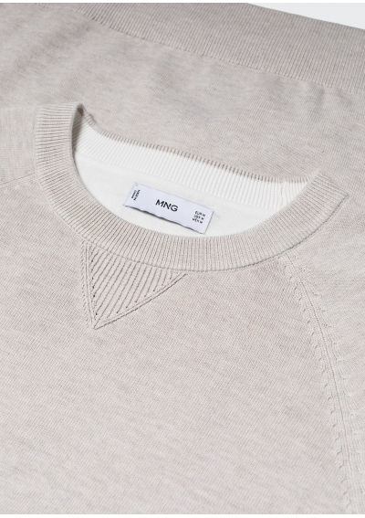 MANGO Sweter z cienkiej dzianiny bawełnianej