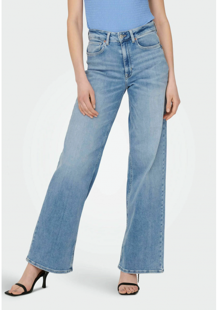 ONLY ONLMADISON BLUSH HW WIDE - Jeansy Dzwony