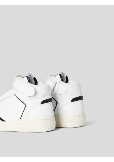 Missoni Wysokie trampki w dwukolorowym wzornictwie w kolorze białym