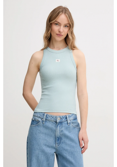 Calvin Klein Jeans Top J20J225302 Niebieski