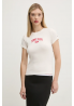 Tommy Jeans t-shirt bawełniany biały DW0DW19435