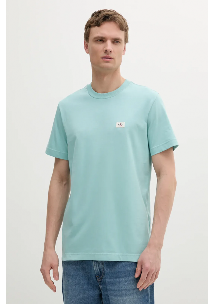 Calvin Klein Jeans t-shirt turkusowy J30J327100