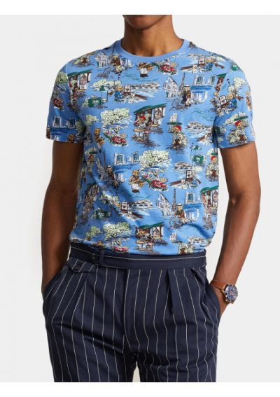 Polo Ralph Lauren T-Shirt 710935547001 Niebieski Regular Fit