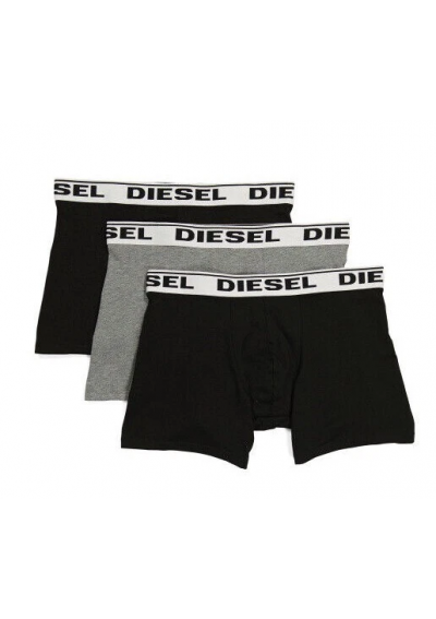 Diesel Bawełniane czarne bokserki 3 pack