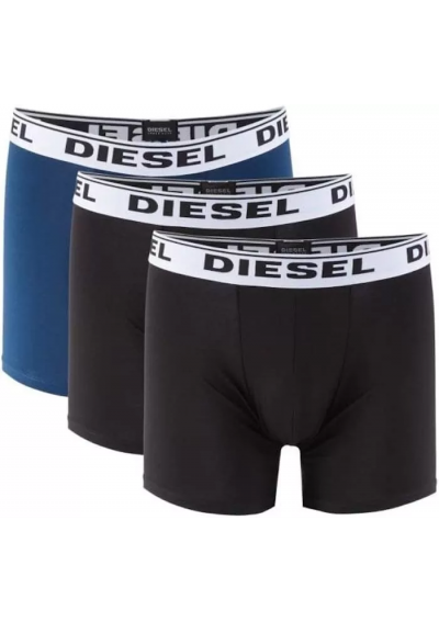 Diesel Bawełniane czarne bokserki 3 pack
