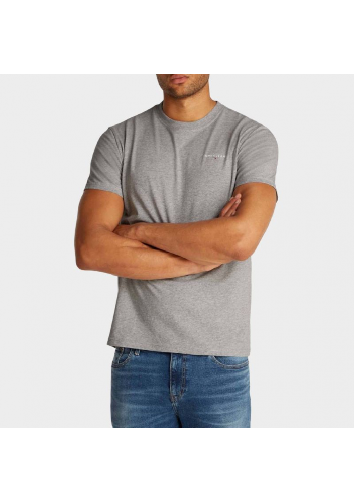 Tommy Jeans t-shirt bawełniany męski kolor szary DM0DM21188
