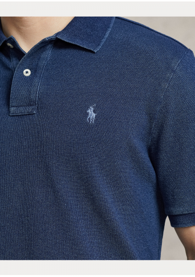 POLO RALPH LAUREN Koszulka polo z siateczki Indigo Slim