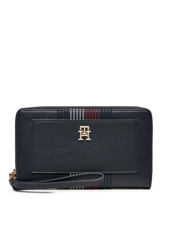 Tommy Hilfiger Duży Portfel Damski AW0AW16324 Granatowy