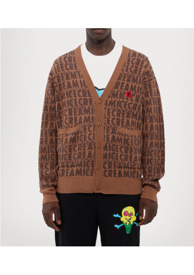 Icecream TEXT PRINT - Kardigan