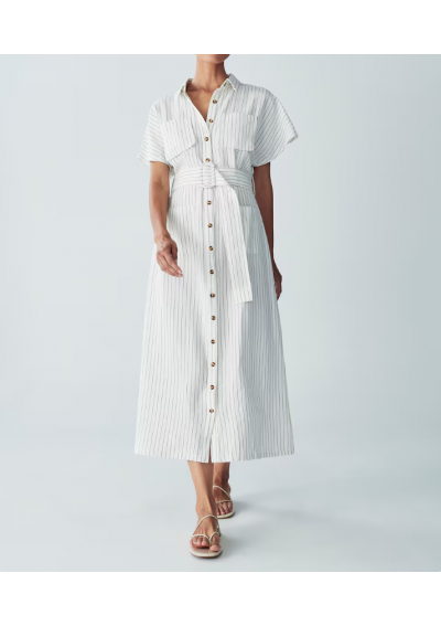 Willa Sukienka koszulowa 'Wichita' w kolorze Biały