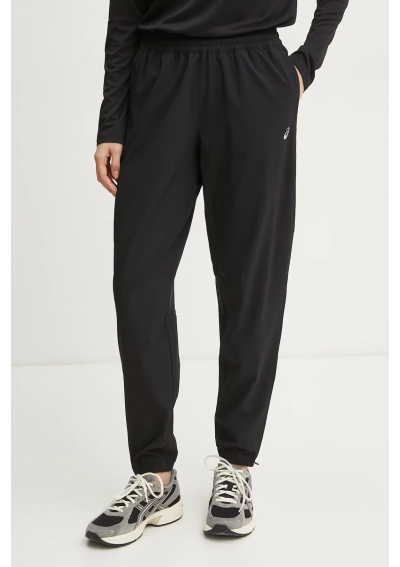 Asics spodnie do biegania Core kolor czarny gładkie 2012D176