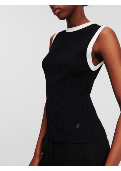 Karl Lagerfeld Top w kolorze Czarny