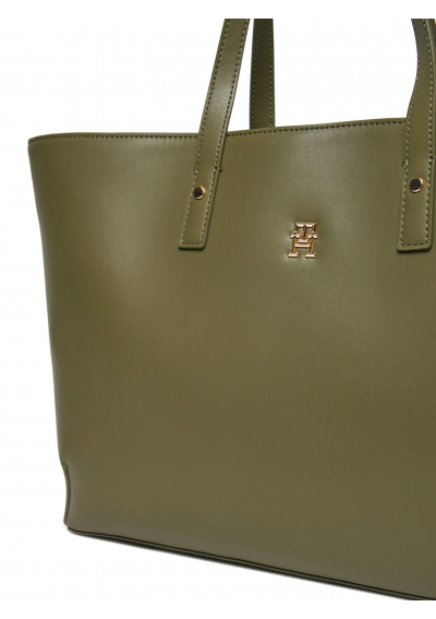 Tommy Hilfiger Torebka Th Chic Tote AW0AW16302 Zielony