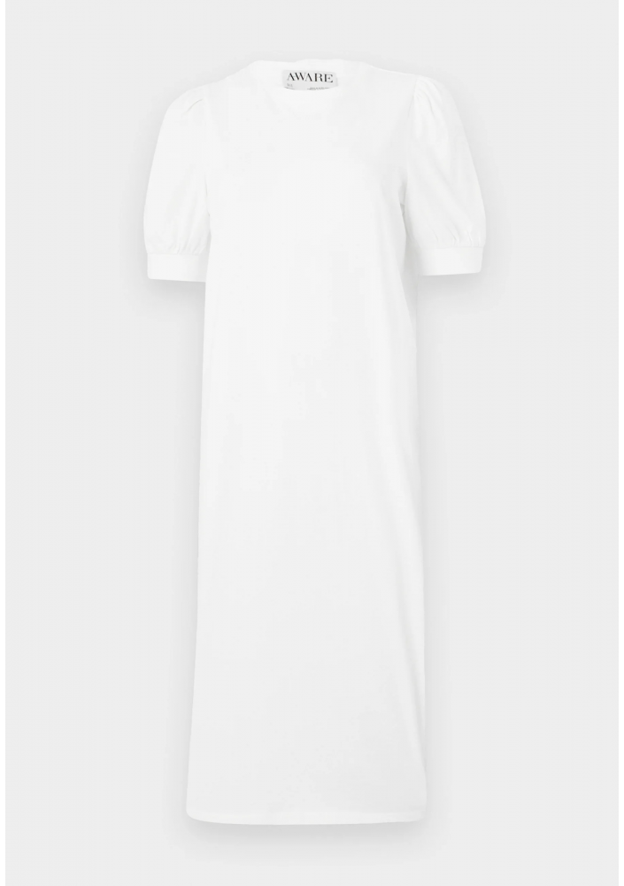 AWARE VMKERRY O-NECK VMA - Sukienka z dżerseju - śnieżnobiała