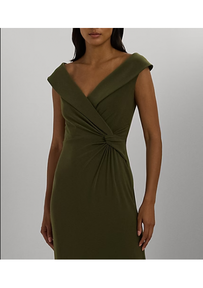 RALPH LAUREN Suknia z jerseyu z odkrytymi ramionami