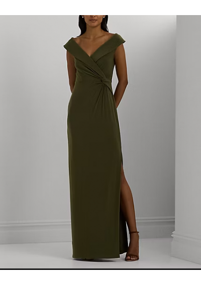 RALPH LAUREN Suknia z jerseyu z odkrytymi ramionami