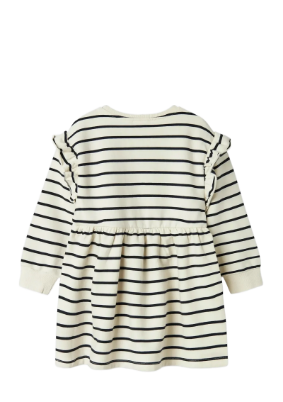 name it NMFTORINA NREG SWE DRESS BRU PB - Sukienki codzienne z długim rękawem