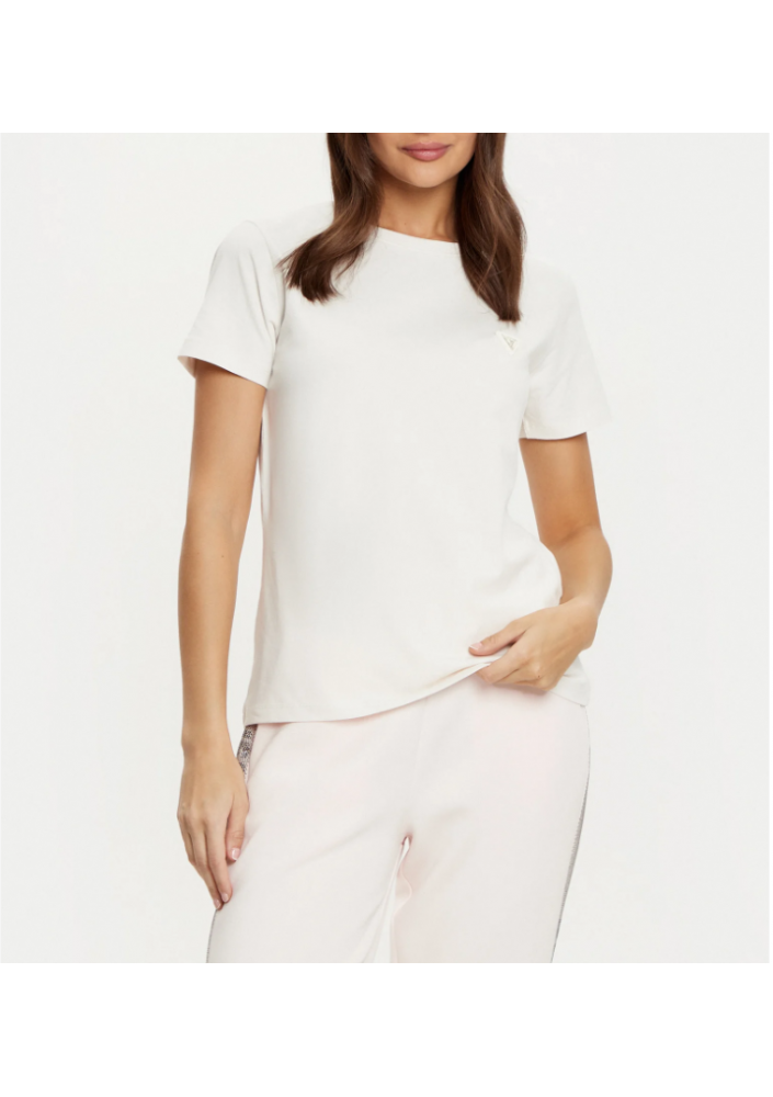 Guess T-Shirt V4YI09 J1314 Écru Oversize