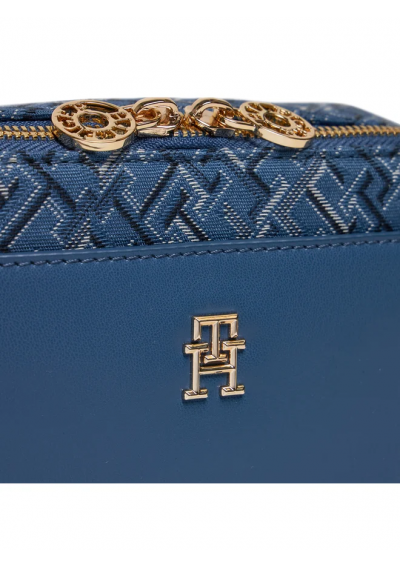 Tommy Hilfiger Torebka Distinct Camera Bag Mono AW0AW16710 Granatowy