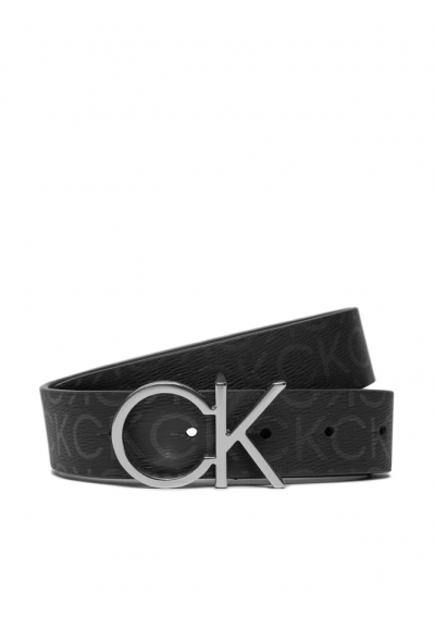 Calvin Klein Pasek Damski Ck Logo Belt 3.0 Epi Mono K60K611902 Czarny
