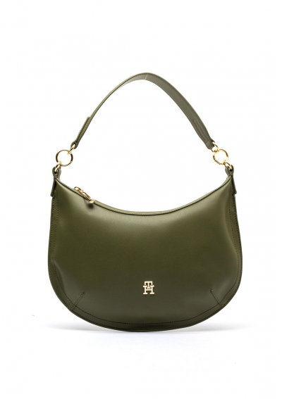 Tommy Hilfiger Chic Monogram Hobo Torba na ramię, Utility Olive AW0AW16687