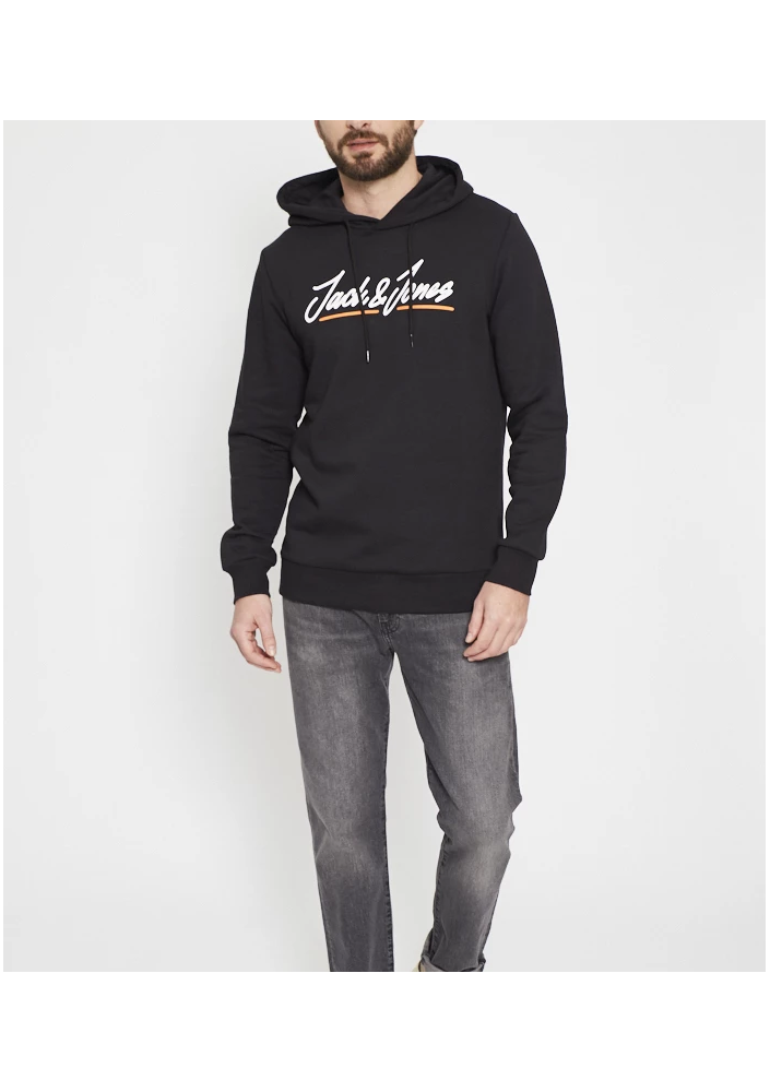 Jack & Jones Czarna bluza z kapturem