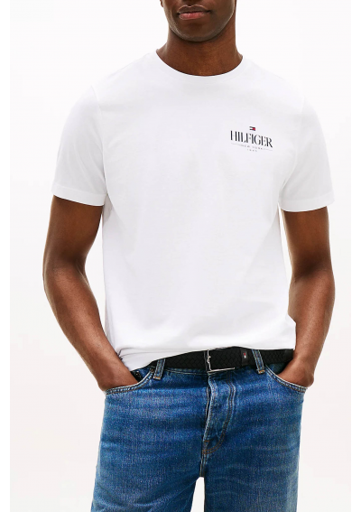 Tommy Hilfiger T-Shirt MW0MW39355 Biały Regular Fit