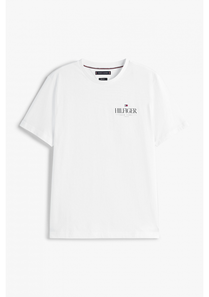 Tommy Hilfiger T-Shirt MW0MW39355 Biały Regular Fit