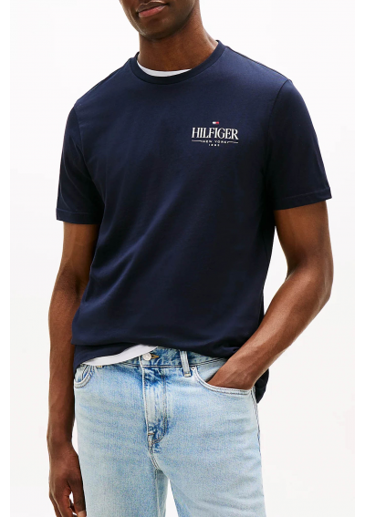 Tommy Hilfiger T-Shirt MW0MW39355 Granat Regular Fit