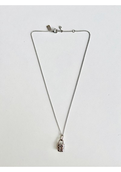 COACH QUILTED PADLOCK &amp; KEY - Naszyjnik