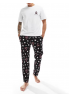 Jack & Jones piżama w kolorze białym i czarnym